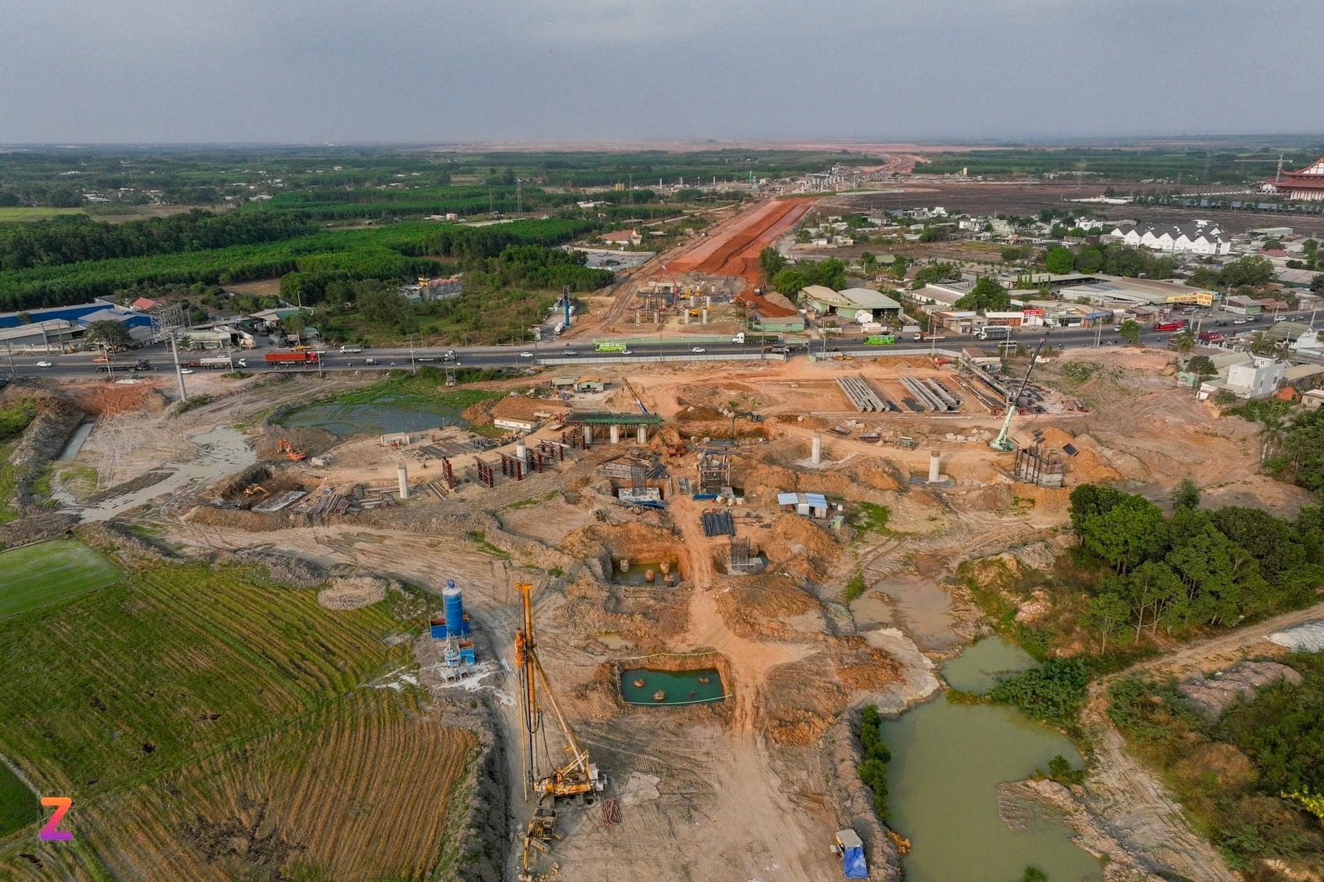 Hình ảnh thực đường vào sân bay quốc tế Long Thành 