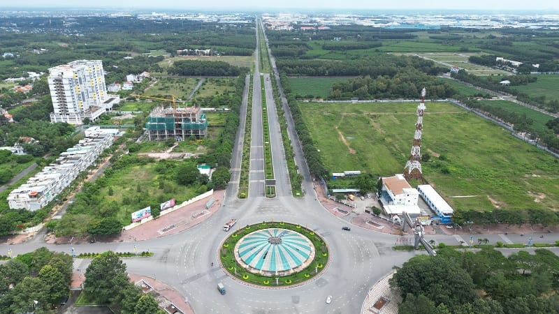 Hiện trạng tuyến 25B đoạn trung tâm huyện Nhơn Trạch