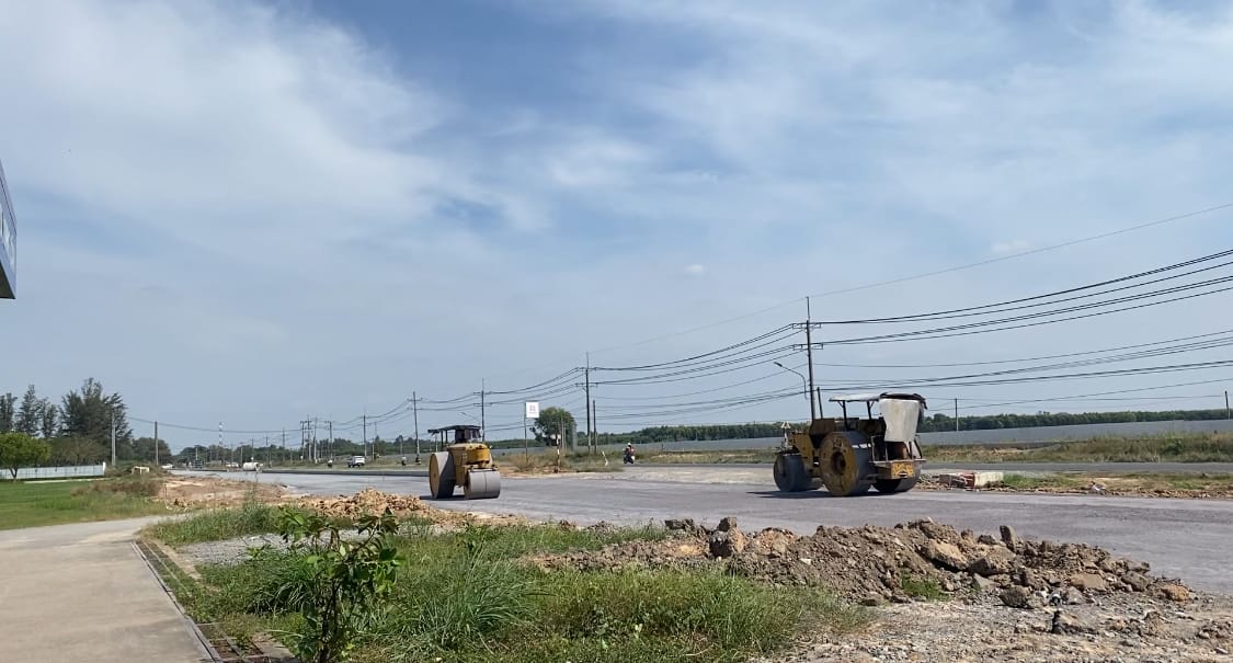 Tuyến đường tỉnh 25B (Tôn Đức Thắng) đang thi công 