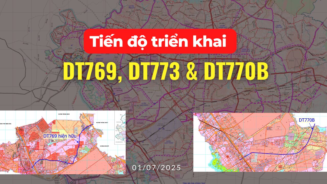 Tiến độ 3 tuyến đường tỉnh DT769, DT773 và DT770B